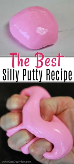 the best silly putty recipe for kids to use in their playroom or kitchen