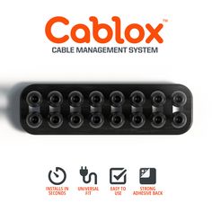 the cablox cable management system is designed to help you control and manage cables