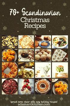 the cover of an old fashioned christmas recipe book, with images of various pastries and desserts