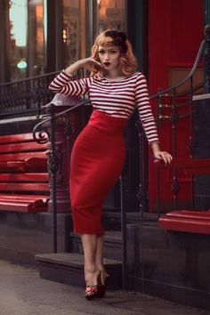 Magnifique robe pin up année 50 idée quelle robe rockabilly cool idee Vestidos Pin Up, Bridget Bardot, Skirt Diy