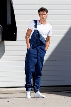 Outfits For Big Men, Men In Overalls, Cowgirl Style Outfits, Overalls Fashion, Mens Overalls, Street Style Outfits Men, Street Fashion Men Streetwear, Aesthetic Fits