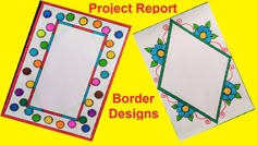 project report front page designs drawing - diy | science drawing academy Report Front Page, File Front Page, Border Drawing, Project Report