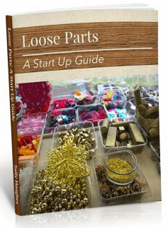 the book cover for loose and loose jewelry, with lots of beads on display in plastic containers