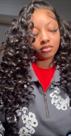 Wavy Sew In, Black Hair Inspiration, Hairstyles List, 360 Frontal, Long Curly Wig, Cool Braid Hairstyles, Work Hairstyles