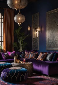 35 Gorgeous Dark Boho Living Room Inspirations 12