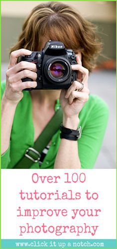 a woman holding up a camera with the words over 100 tips to improve your photography skills