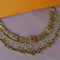 Fine Jewelry Necklace, Bridal Jewelry Vintage, Antique Jewellery Designs, Jewelry Set Design, Gold Necklace Indian Bridal Jewelry, Antique Bridal Jewelry, Antique Jewelry Indian, Indian Jewellery Design Earrings