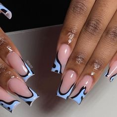 JUNE SLOTS AVAILABLE! (@thenailtrxp) added a photo to their Instagram account: “Abstractttt💙.  - - if viewing , follow @thenailtrxp x -  #nailmail #nails #nailsofinstagram #nail…” Amazon Best Sellers