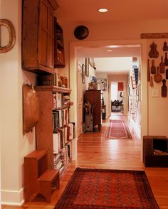 the hallway is clean and ready for us to use as an office or living room