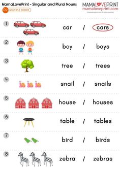 an english worksheet for children to learn how to read the words and numbers