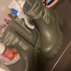 Brand New Green Boots, Army Green, Bootie Boots, Ankle Boots, Brand New, Women Shoes, Boots, Green, Women Shopping