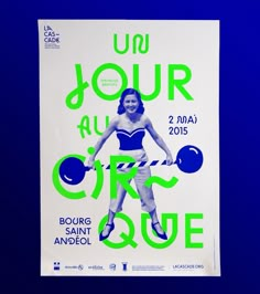 a poster with a woman holding a tennis racquet