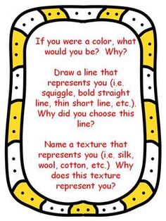 a poem written in red and yellow with the words if you were a color, what would you be why?