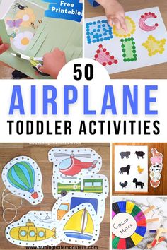 the top ten air plane activities for toddlers to do with their hands and feet