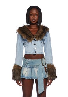 Account – Dolls Kill Dollskill Outfits, Halloween Costume Boots, School Halloween Costumes, Kiss Outfits, Denim Jacket With Fur, Fur Cuffs, Day Fits, Lace Up Leggings, Handkerchief Dress