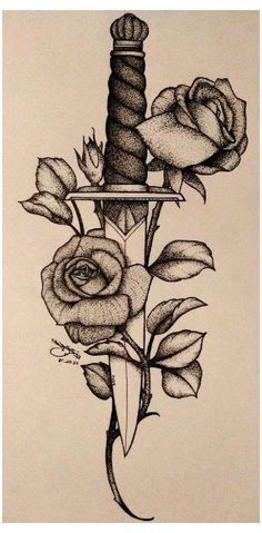 A Drawing, Roses, Art