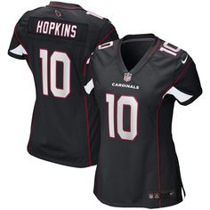 When DeAndre Hopkins is on the field, opposing teams take notice, so showcase your admiration of one of the top players in the NFL with this exclusive Arizona Cardinals Game jersey from Nike. Complete with mesh panels for extra breathability, this jersey replicates the authentic one that DeAndre Hopkins wears every Sunday, giving you the perfect piece of gear for every Arizona Cardinals game this season. Nike Black Top For Game Day, Nike Black Tops For Game Day, J. J. Watt, American Football Uniforms, Deandre Hopkins, Cardinals Game, Jj Watt, Cardinals Nfl, Baby Nike