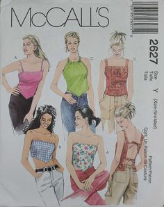 an image of women's tops and pants on a sewing pattern, with one woman in the front