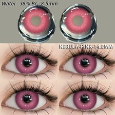 Brand Name: YICKYUE  Material: HEMA Certification: CE External Testing Certification: ce Item Type: Color Contact Lenses Model Number: MCK1 Package Quantity: TWO PIECES Contact Lenses Type: Yearly Disposable Diameter (mm): 14.0-14.5mm Thickness(mm): 0.04-0.06 mm Life Span: Yearly Disposable Contacts Lenses Expiration time: 5 Years (before opened) Diopters: Non prescription lenses Color contact lens type: Circle Color Lenses Feature: helps change the color of pupils Use Occasion: For partydaily wear Specification:Series:Cosplay LensesWater content: 38%~40%Diameter: 14.0-14.5mmOptical centre thickness: 0.08mmMain material: HEMABase curve radius: 8.4-8.5mmLenses hardness: SoftReplacement frequency: yearly disposablePackaging: 1 Pair (2 lenses) Lenses with One Contact Case (free).Colors Lens N Pink Eye Color, Color Contact Lenses