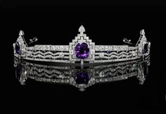 "Handmade Tiaras/Crown Diamond Weight -- 12.25ct Diamonds --American Diamond (zircon) Diamond shape -- Round Gemstone-- Amethyst,Blue sapphire, Emerald (Lab Created) Metal -- Sterling Silver Silver Purity --92.5% Silver Wt. -- 59.600gm Tiaras Length -- 16inch) Tiaras Finishing white/gold Listing is For One (1) Piece These items are handmade, All are designed and handmade me and team with precision, Perfect craftsmanship and strong interest! We are continuously adding new products in our store. S Handmade Tiaras, Period Jewelry, Silver Tiara, Royal Crowns, Beautiful Tiaras, Royal Tiaras, Gold Tiara, Crowns And Tiaras, Diamond Tiara