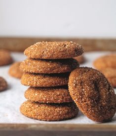 several cookies stacked on top of each other