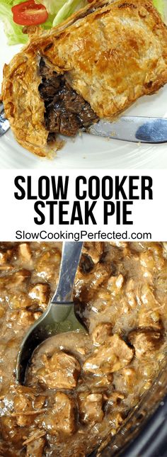 slow cooker steak pie is an easy and delicious meal that's ready in under 30 minutes