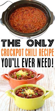 the only crockpot chili recipe you'll ever need