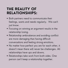 the reality of relationss both partners need to communicate their feelings