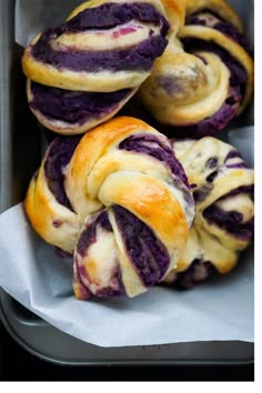 some very tasty looking pastries in a tray