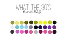 what the 80s's are doing in different colors and sizes, including black, white,