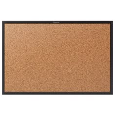 a cork board with black frame