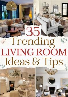 a book cover with pictures of living room and dining room furniture in different styles, colors, and sizes