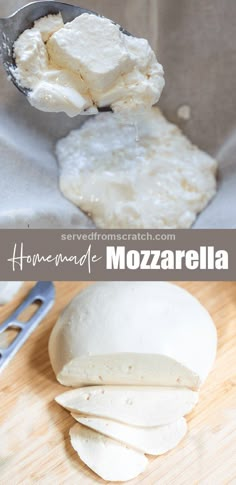 homemade mozzarella recipe made with fresh mozzarella cheese