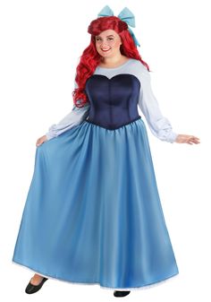 PRICES MAY VARY. ENCHANTING COSTUMES: Disney costumes for women have never been more enchanting. Dive into the magical realm of Disney's The Little Mermaid with this Ariel Blue Dress Costume. More than just an adult Disney costume, it's your passport to an underwater adventure, ideal for themed parties, cosplay events, or simply a playful day of dress-up at home. ICONIC DESIGN: This women's Disney princess costume is meticulously designed, mirroring Ariel's iconic blue dress from the cherished a Ariel Dress Costume, Disney Ariel Costume, Disney Costumes For Women, Fun Costumes