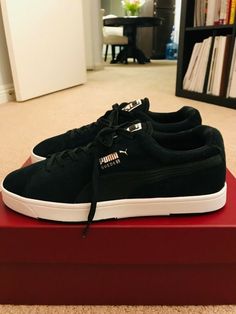 PUMA MEN’S SUEDE S MODERN TECH BLACK 35929201 Fashion Sneakers SZ US M 8.5 #PUMA #Sneakers Modern Tech, Puma Sneakers, Fashion Black, Red Suede, Suede Sneakers, Black White Red, Fashion Sneakers, Sneakers Shoes