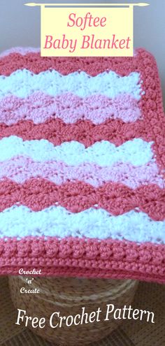 Mile A Minute Baby Afghan Pattern Free, Bernat Baby Blanket Yarn Patterns Crochet Free, Free Baby Blanket Patterns Crochet, Crocheted Baby Blankets Free Patterns, Baby Blankets Crochet Free, Easy Crochet Baby Blanket For Beginners, Fast Crochet Baby Blanket, Bernat Baby Blanket Yarn Patterns, Free Baby Blanket Crochet Patterns Easy