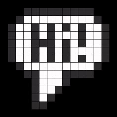 a black and white crossword pattern with the letter d on it