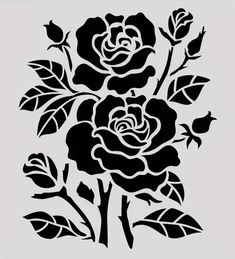 a black and white drawing of a rose