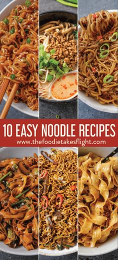 10 easy noodle recipes that are ready in less than 30 minutes or less to make