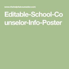 the title for an article about edible school - co unselor info - poster