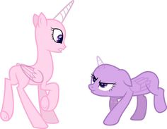 two little ponys sitting next to each other