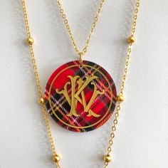 Gemma Monogrammed Acrylic Disc Necklace – Belle & Ten Monogram Box, Unique Monogram, 3 Letter, Holiday Plaid, Disc Necklace, Monogram Styles, Monogram Letters, Chain Styles, Chain Lengths