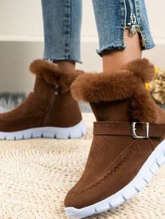 @clothing7haul | Linktree Winter Boots 2023, Punk Mode, Boots 2023, Velvet Flats, Warm Snow Boots, Ankle Boots Flat, Round Toe Heels, Winter Snow Boots