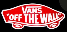 Wall Logo, Vans Skate, Cool Vans, Vans Logo, Skateboard Stickers, Scrap Ideas, Wallpaper Dekstop, Gift Card Balance, Vans Off The Wall