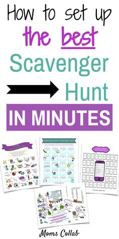 how to set up the best scavenger hunt in minutes - mom's collage