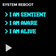 the words system reboot are displayed in blue on a black background with an arrow pointing to it