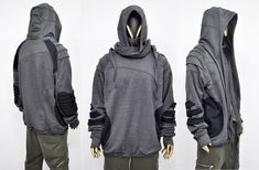 Neck Hoodie, Post Apocalyptic, Cardigan Jacket