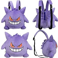 Gengar Pokemon, Pokemon Plush, Plush Backpack, Cute Stuffed Animals, Cute Bags, Group Chat, بلاك بينك, Cool Things To Buy, Pikachu