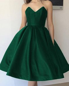 Tea long satin V-neck Homecoming dress Homecoming Dresses Satin, Tea Length Homecoming Dresses, Prom Dresses Classy, Tea Length Prom Dress, Puffy Skirt, School Prom, Dresses Satin, Homecoming Party, Purple Style