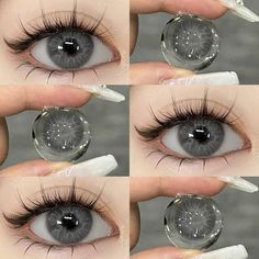 Circle Lenses Before And After, Gray Contact Lenses, Grey Eyes